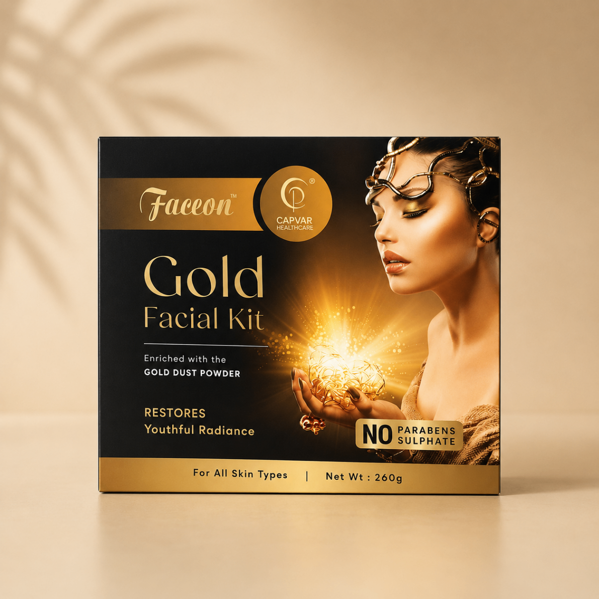 CAPVAR Faceon Gold Facial Kit